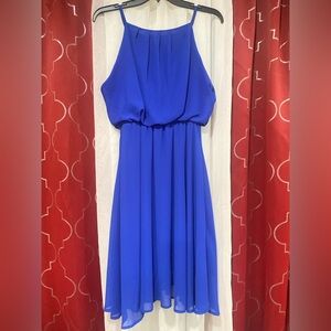 Strapless Royal Blue Dress